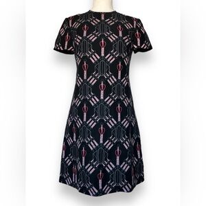 Valentino Loveblade Dress Sz 38 Cap Sleeve A Line Short Dress Authenticated Punk